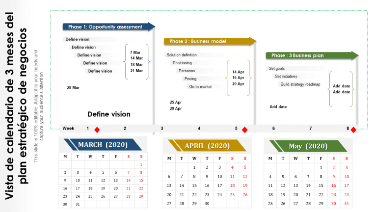calendario con fechas y plazos importantes