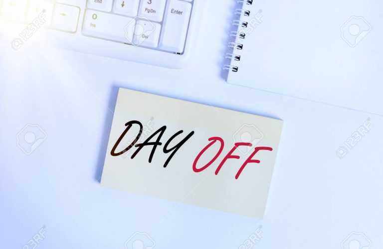dia libre en la oficina vacio