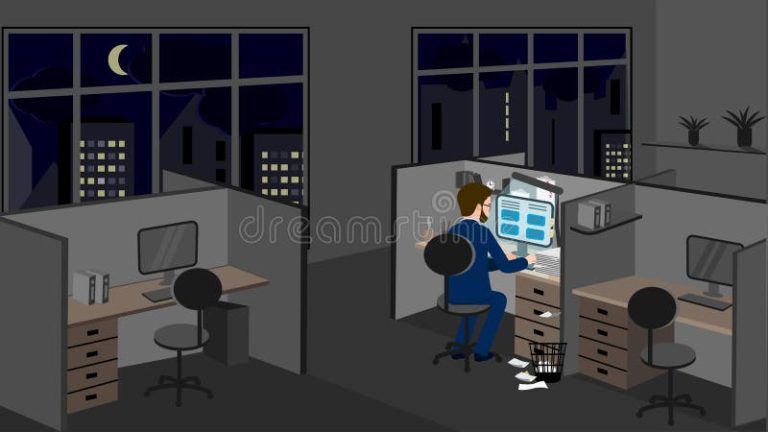 Cómo se liquida correctamente una media jornada laboral 14 persona trabajando en una oficina vacia