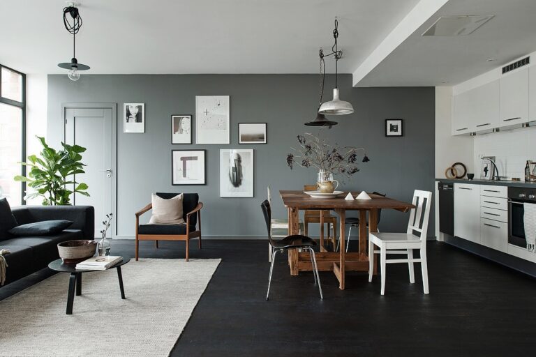 Cómo decorar una casa con pisos negros: Ideas y consejos 34 pisos negros