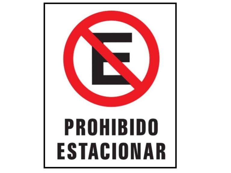 Qué significan las señales de tránsito de "Prohibido Estacionar" 12 prohibido estacionar