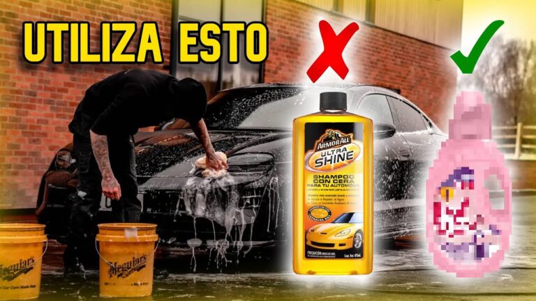 que usar para lavar el auto si no tengo shampoo especial